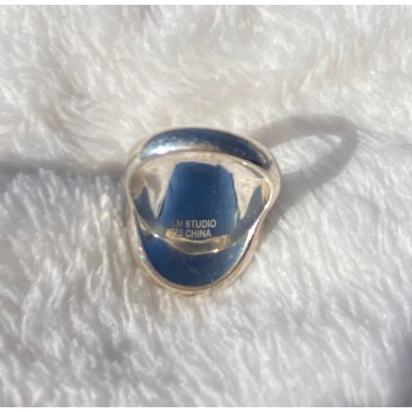 AUTHENTIC SIGNED RLM STUDIO ROBERT LEE MORRIS STERLING SILVER MODERN RING Size 9 - Picture 6 of 7